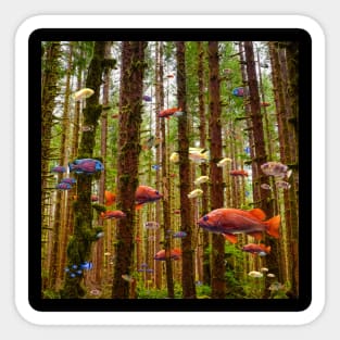 Underwater Forest Sticker